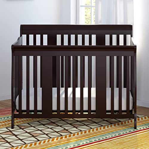 Storkcraft Tuscany 5in1 Convertible Crib (Espresso) Easily Converts