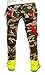 Sweety, Unisex Kids' Camouflage Pants Military Style Stone Washed Denim Jeans, Comouflage 3T