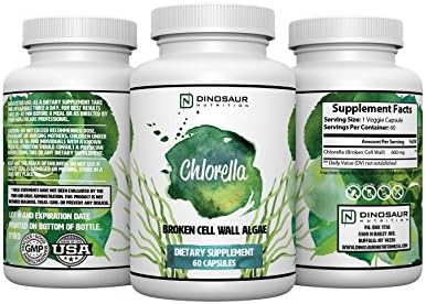Raw Non-GMO Chlorella 600mg GROWN IN USA - Broken Cell Wall Blue/Green Algae Superfood - Gluten Free &amp; Non-Irradiated Powder Tablets For Immune Boost, Detox, Fighting Fatigue