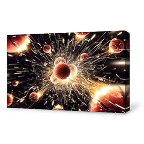 Canvas Wall Art for Living Room, Bedroom Basketball Canvas Prints for Home Decoration Ready to Hang - 12x18 inches