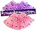 Dress Up Tutu for Girls Pink & Purple Polka Dot Tutus Set Glitter 2 Tulle Skirt Halloween Easter, Spring, Birthday Gift, Dressup, Princess Party, Ballet Dance