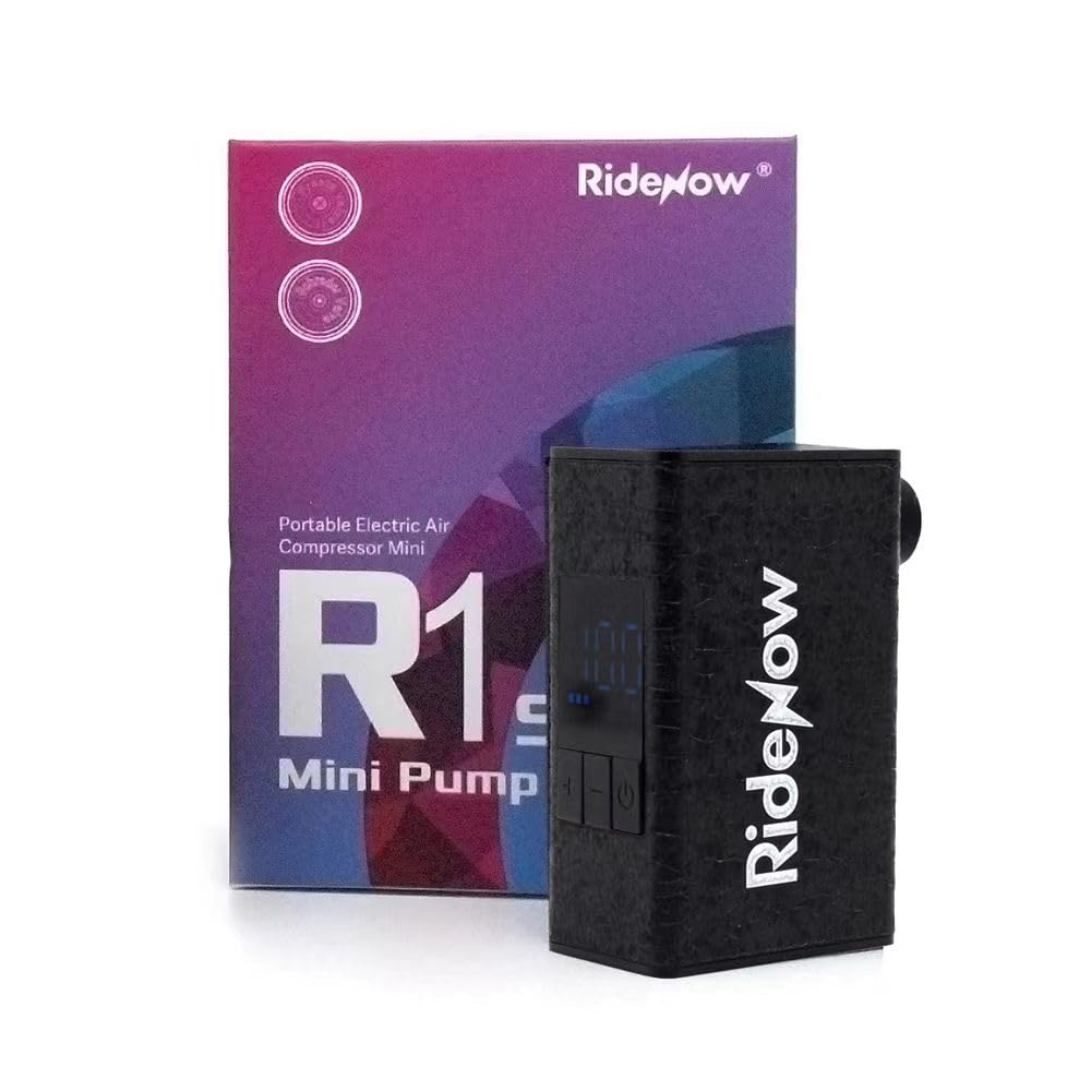 Photo 1 of Ridenow Mini Pump Electric Bicycle Air Pump Max 120 PSI Bike Pump with LED Screen Auto Stop