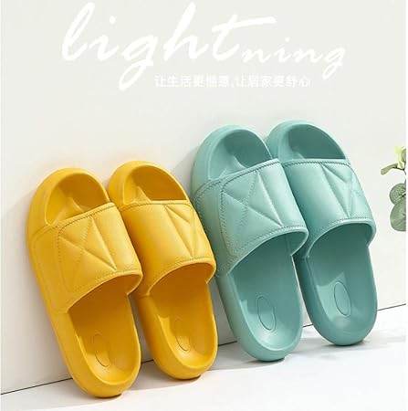 yellow mens slides