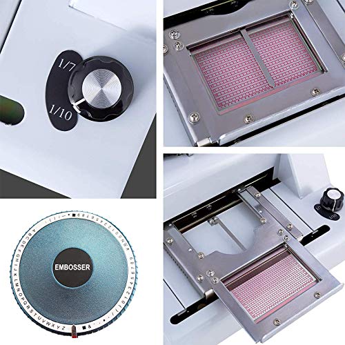 66 Character Manual Embosser Machine and Hot Foil Stamping Machine Embossing Printing PVC Card, Bank Card