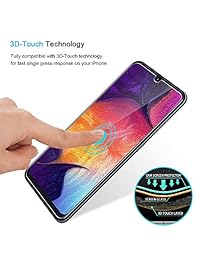 TOCOL [3Pack] for Samsung Galaxy A50 Screen Protector Tempered Glass HD Clarity Touch Accurate [9H Hardness] + Easy Installation Tray with Lifetime Replacement Warranty
