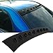 Roof Spoiler Compatible With 2002-2007 Subaru Impreza WRX, Unpainted Black ABS Rear Wind Spoiler Wing By IKON MOTORSPORTS, 2003 2004 2005 2006