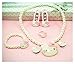 Adorable Kitty Faux Pearl Girl Jewelry 7-piece Set