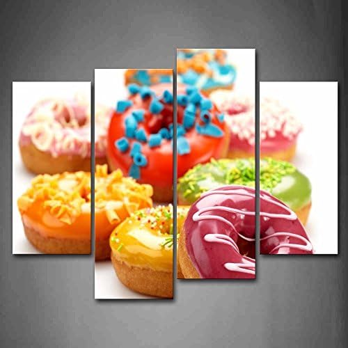 Colourful Jam Over The Doughnuts Wall Art Painting The Picture Print On Canvas Food Pictures For Home Decor Decoration Gift