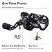Baitcasting Reels, Low Profile Baitcaster Reels Dual-brake System for Ultra light Inshore Saltwater or Freshwater Kayak Trout Fishing Gear, Bass Fishing Reels - with Baitcast Fishing Reel Spare Spool