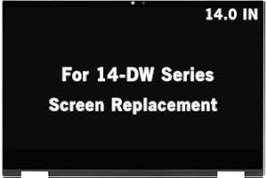 HOYRTDE 14" Replacement for HP Pavilion X360 14M-DW 14M-DW0013DX 14M-DW0023DX 14M-DW1023DX 14-DW0097NR 14M-DW1033DX L96515-001 FHD 1080P LCD Display Touch Screen Assembly Digitizer Board with Bezel