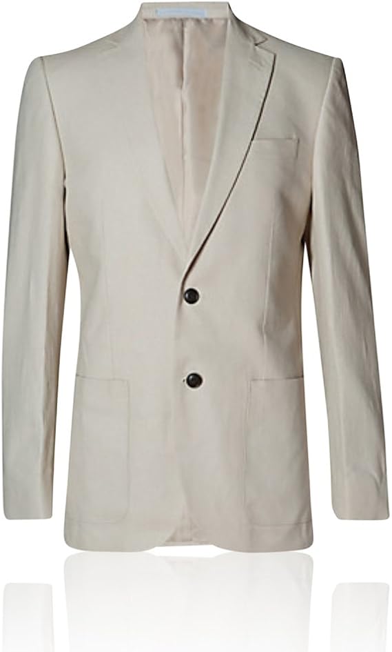 Marks & Spencer M&S Collection T195155 Linen Rich Regular Fit Jacket