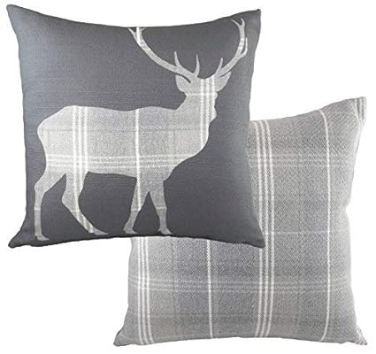 Home Furniture Diy Cushions Square Stags Head Cushion Red