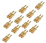 AmazonBasics Banana Plugs - Closed Screw Type, 12 pairs