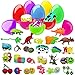 The Twiddlers 100 Toy Prefilled Plastic Easter Egg Assortment - Surprise Easy Snap Hinged Eggs for Easter Theme Parties, Basket Fillers Stuffers, Egg Hunt Hunting Toys Party Favors, Classroom Prize