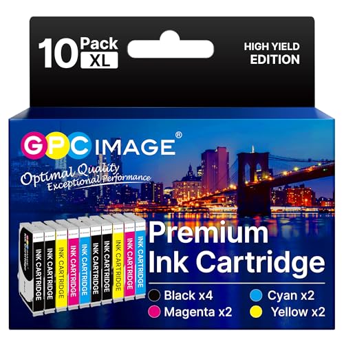 GPC Image Compatible with Epson XP-2200 XP-2205 XP-3200 XP-3205 XP-4200 XP-4205 WF-2910 WF-2930 WF-2950 (10-Pack)