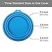 Reopet Pet Can Covers，3 Pack Universal Silicone Dog Can Lids，Cat Can Tops，Fit Three Standard Sizes，BPA Free Dishwasher Safe