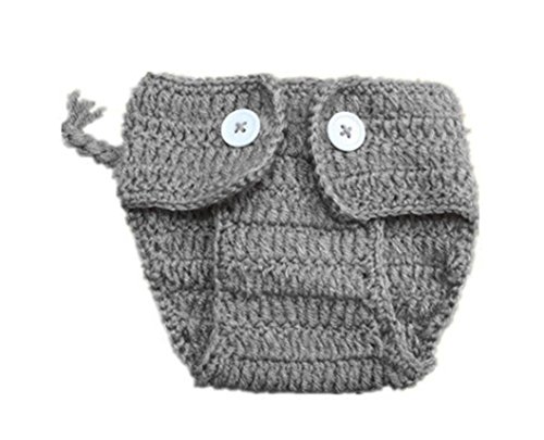 Staron Baby Knit Hats Photo Props Infant Boy Elephent Ears Beanie Cap Photography Props (Gray)