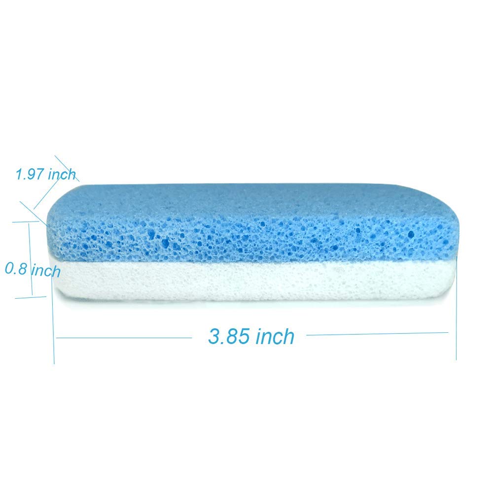 Double Sided Pumice Stone for Feet Hard Skin 100% Siliglass Callus Remover, Exfoliates Feet & Smooths Skin: Beauty