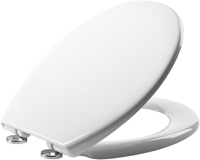 Geberit e-Plumb 23607 Linn Soft Close Toilet Seat White Thermoset Plastic Hinges