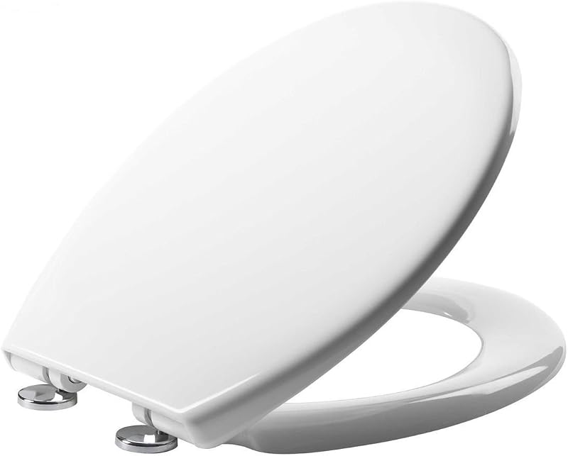 Geberit e-Plumb 23607 Linn Soft Close Toilet Seat White Thermoset Plastic Hinges