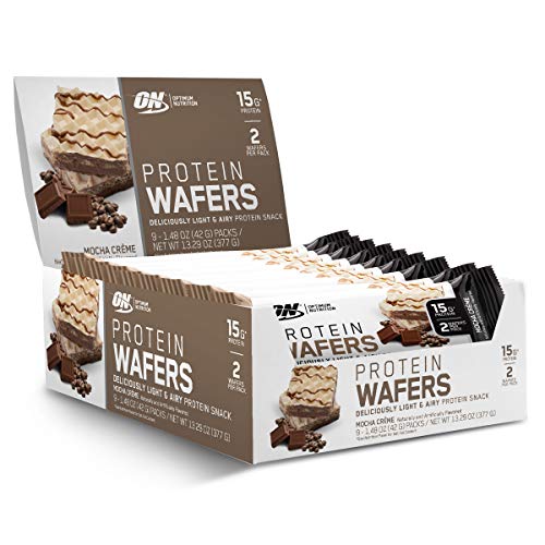 Optimum Nutrition High Protein Wafer Bars, Low Sugar, Low Fat, Low Carb