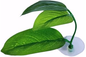 DOIDO Betta Bed Leaf Hammock,Silk Betta Fish Leaf Hammocks Pad Lounger Toys Lightweight and Realistic Fish Hideout Plastic Aquarium Plants Accessories for Fish Tank Decorations (2pcs),Green