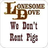 Set Of 4 Coasters With Cork Backing Lonesome Dove
