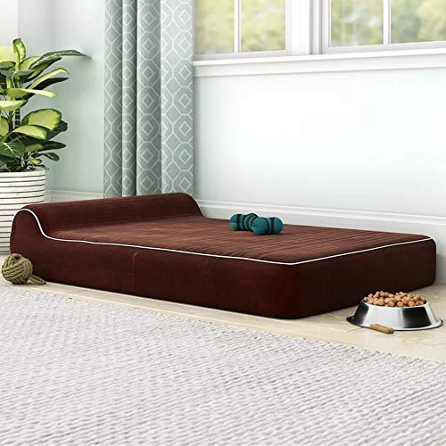 Jumbo Orthopedic 7inch Thick Memory Foam Pet Bed with Pillow