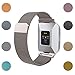Fitbit Ionic Milanese Band,Hagibis Milanese Loop Mesh Stainless Steel Bracelet Strap Replacement Wristband with Magnet Lock for Fitbit Ionic Smart Fitness Watch