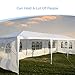 mecor 10’x30’ Canopy Tent Outdoor Party Wedding Tent White Patio Gazebo Tent with 5 Removable Sidewall,Upgraded Stainless Steel Tube Waterproof Sunshade Shelter for Shows,Camping,BBQ