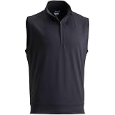 TGW Mens Solid Midweight 1/4 Zip Golf Vest for Golfing