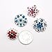 L'VOW Small Size Mixed Color Wedding Bridal Crystal Flower Brooches Pack of12 (Multicolor （2.2-3cm）)