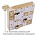 Juegoal Countdown to Christmas Nature Wood Advent Calendar with 25 Storage Drawers Decoration, 12