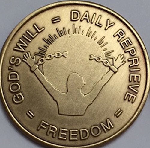 Set of 4 Medallions Chips Footprints Gods Will Came To Believe Serenity Better Yesterday