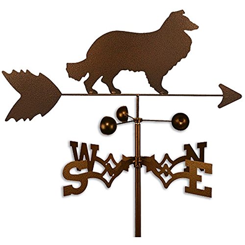 Hand Made COLLIE DOG GARDEN Stake Weathervane ~NEW~