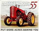 Massey Harris 55 Tin Sign 16 x 13in
