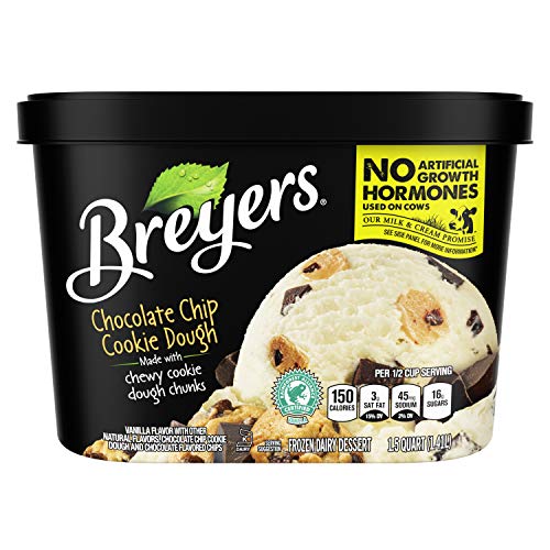 Breyers Original Frozen Dairy Dessert, Chocolate Chip Cookie Dough 48 oz - Thumbnail 2