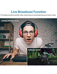 AUSDOM Cámara  Full HD 1080p OBS Live Streaming de vídeo cámara  con micrófono llamadas y grabación para computadora portátil o de sobremesa giratorio de 360 grados, Stream cámara, Plug and Play,  Cam