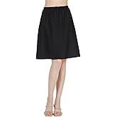 BEAUTELICATE Womens Half Slip 100% Cotton Vintage Underskirt in 3 Lengths