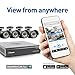 Swann HD (1280 x 720) Security System, 8 Channel DVR with 4 x High Definition 1MP Pro-A850 Weatherproof Aluminum Surveillance Cameras, Motion Detection day/night, HDMI & VGA output, Smartphone Viewing (SWDVK-844004)