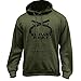USAMM Army Military Police Branch Insignia Military Veteran Pullover Hoodie (2X-Large, Military Green)