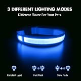 MASBRILL Light Up Dog Collar Blue S USB Rechargeable Waterproof 3 Modes view 2