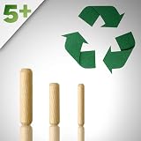 5Plus 21 Pcs Assorted Wooden Dowels M6 M8 M10 Grooved Fluted Pins Furniture view 7