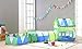 Truedays 3 in 1 Green Play House Kids Adventure Play Tent Indoor Outdoor Tunnel Pool