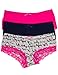 Body Embrace 6 Pack Women's Cotton Spandex Hipsters in Plus Sizes