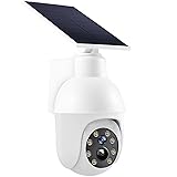 High brightness solar powered analog surveillance