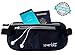 SevenBlu PREMIUM RFID Travel Money Belt Wallet - Secret HIDDEN Waist Bag Pouch Black