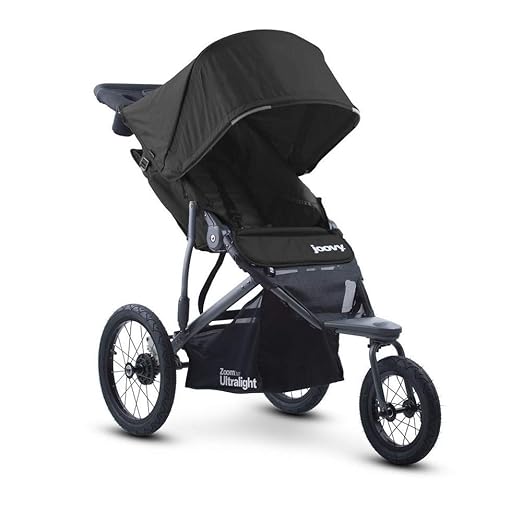 Joovy Zoom 360 Ultralight Jogging Stroller, Black