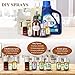 Empty spray bottles,2oz Refillable Glass Spray Bottle is Great for Essential Oils,Beauty Products, Homemade Cleaners and Aromatherapy-12Pack (3 Funnels,5 Droppers,3 Extra Nozzles,Labels Included)