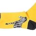 Compression Socks for Women & Men by Faladi-BEST design ideal for Everyday Use,Nurses,Shin Splints, Maternity, Travel&Running (1 pair) (S/M, Yellow-Zebra)